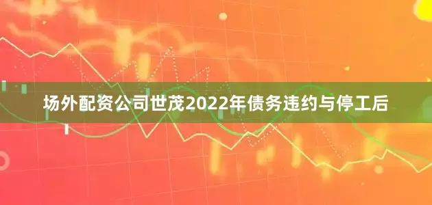 场外配资公司　　世茂2022年债务违约与停工后
